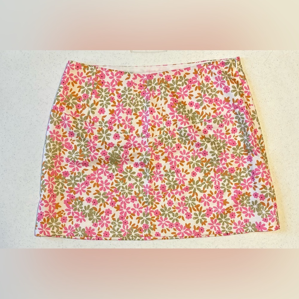 Princess Polly Pink Floral A-Line Mini Skirt - Picture 2 of 6
